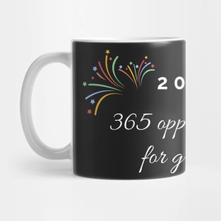 2021, 365 opportunities for growth Mug